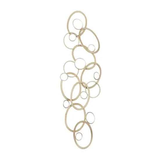 52" Gold Glam Abstract Metal Wall D&eacute;cor {9}