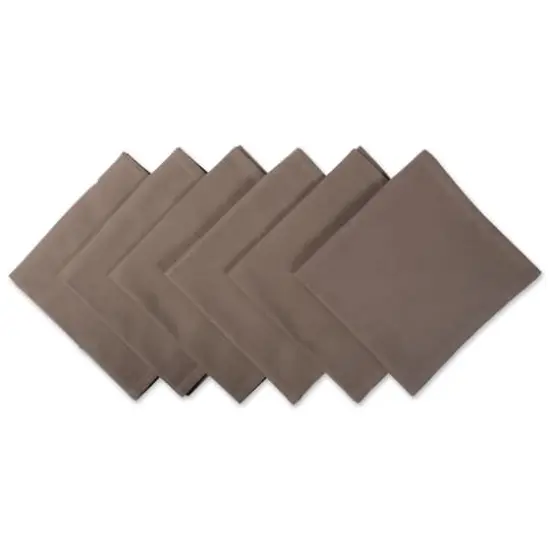 DII&reg; Oversized Napkin, 6ct. Brown {1}