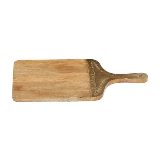 18" Brown Wood Natural Decorative Cutting Board {7}
