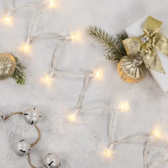 100ct. LED Mini Christmas Lights With White Wire Warm White {7}