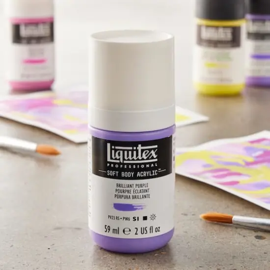 Liquitex&reg; Professional Soft Body Acrylic Bottle, 2oz. Brilliant Purple {3}