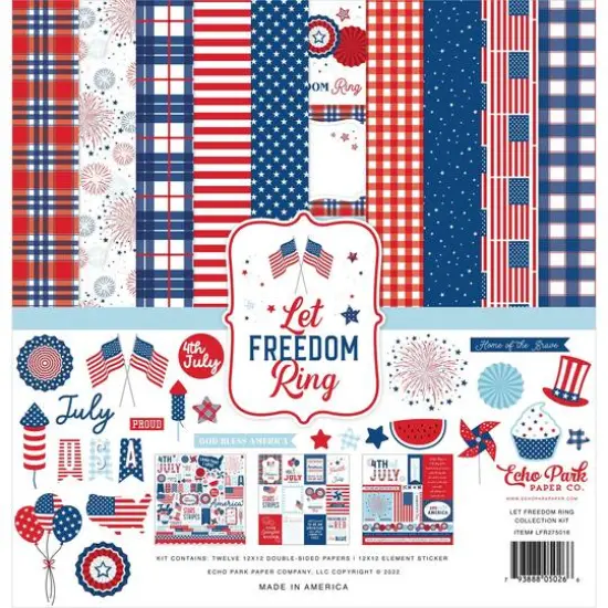 Echo Park&trade; Paper Co. Let Freedom Ring Paper Craft Collection Kit, 12" x 12" {1}
