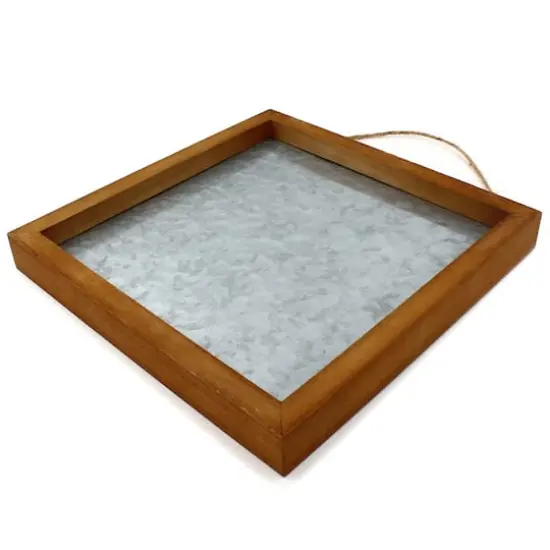 ArtSkills&reg; 3 Pack 10" x 10" Wood Framed Metal Plaque {3}