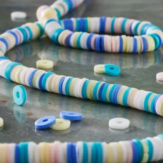 Clay Heishi Beads, 6mm by Bead Landing&trade; Light Blue {3}
