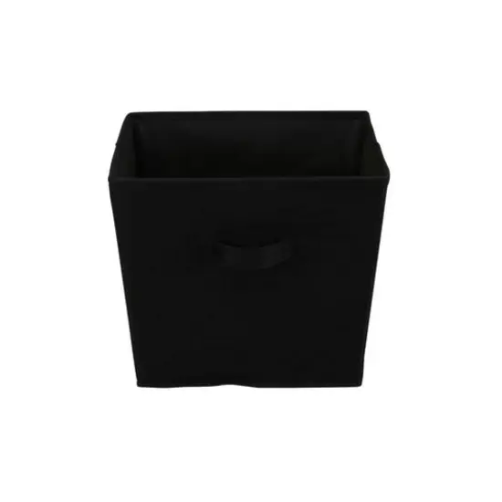 Household Essentials Tapered Fabric Storage Bins, 2ct. Black {5}