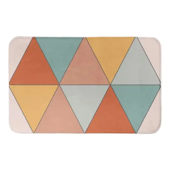 Geometric Retro Bath Mat {1}