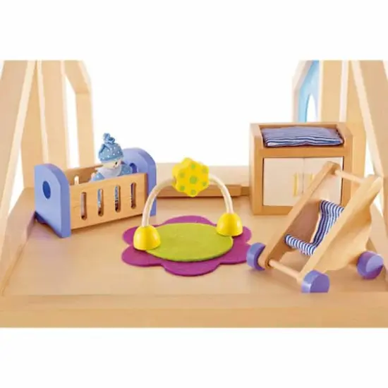 Hape Wooden Dollhouse Baby's Room Furniture Set {3}