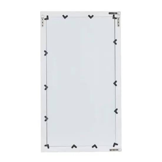 White Wood Contemporary Wall Mirror 24" x 42" {5}