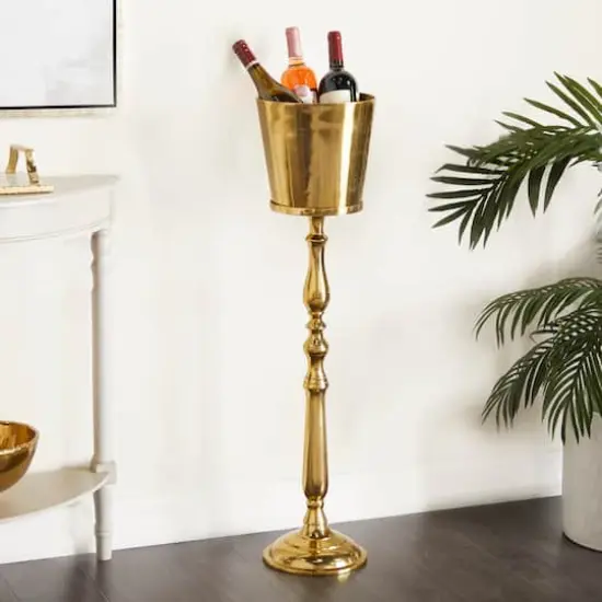 38" Traditional Wine Holder Gold {3}