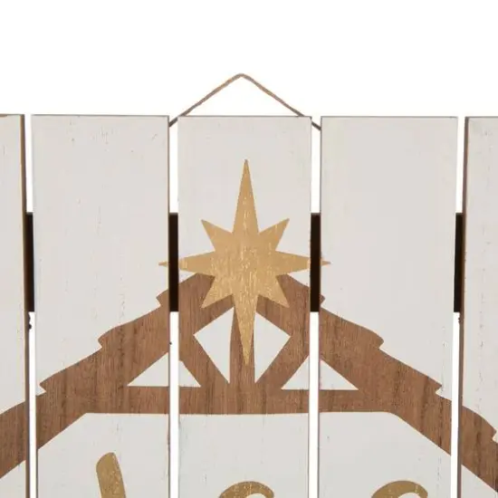 Glitzhome&reg; 28" Wooden Nativity Wall D&eacute;cor {5}