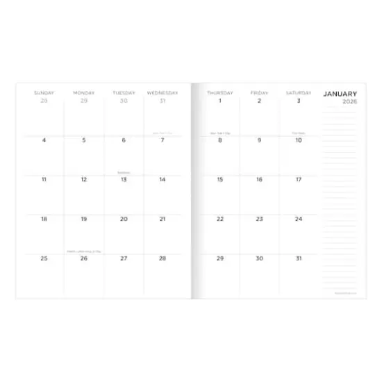 2026 Goldenrod Flowers Medium Monthly Planner {3}