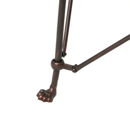 Hello Honey&reg; 32" Rustic Bronze Round Metal Coffee Table {4}