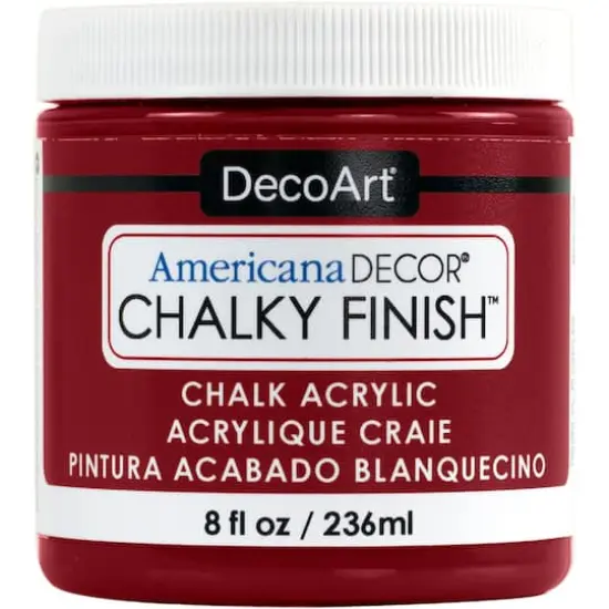 Americana Decor&reg; Chalky Finish&trade; Paint, 8oz. Rouge {1}