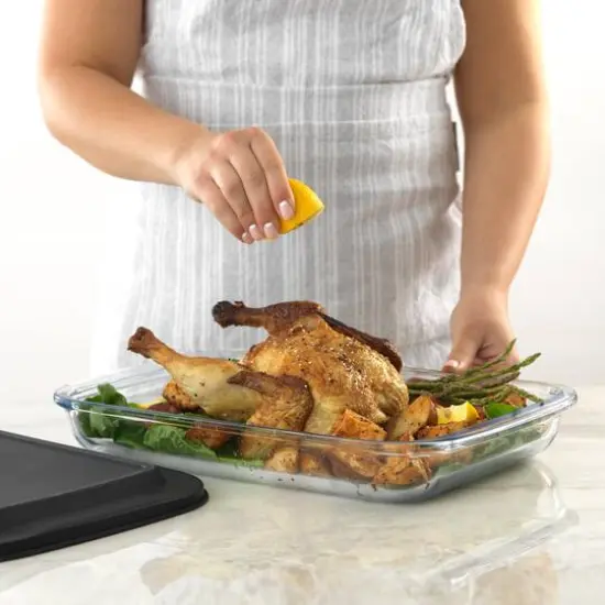 JoyJolt&reg; Black Glass Bakeware Containers Set {8}