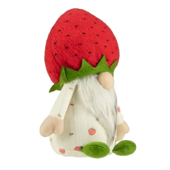 9.5" Green & Red Boy Springtime Strawberry Gnome {4}