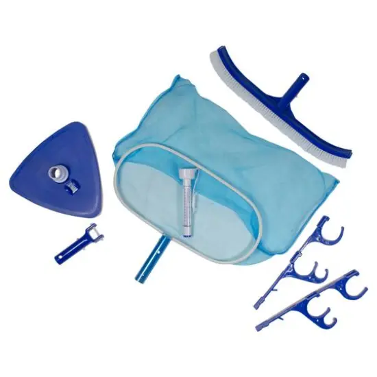 Pool Central 6-Piece Blue Assorted Pool Maintenance Cleaning Kit {1}