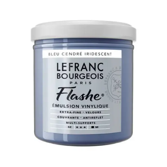 Lefranc & Bourgeois Flashe® Matte Artist's Color, 125mL Iridescent Ash Blue {1}