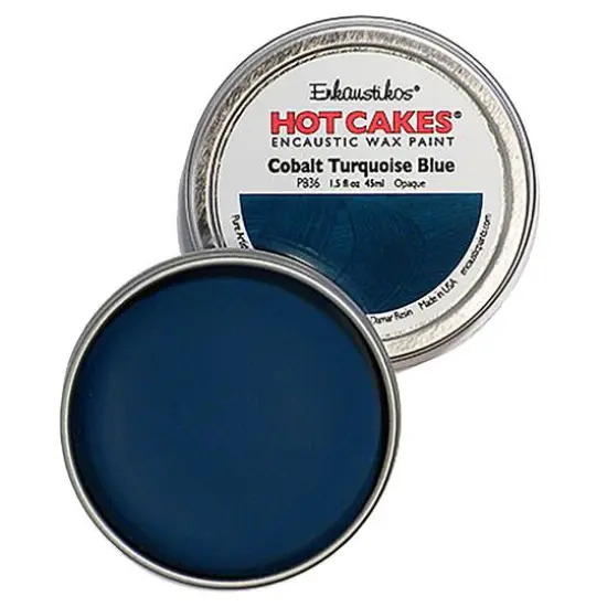 Enkaustikos&reg; Hot Cakes&reg; Encaustic Wax Paint, 1.5oz. Cobalt Turquoise Blue {1}