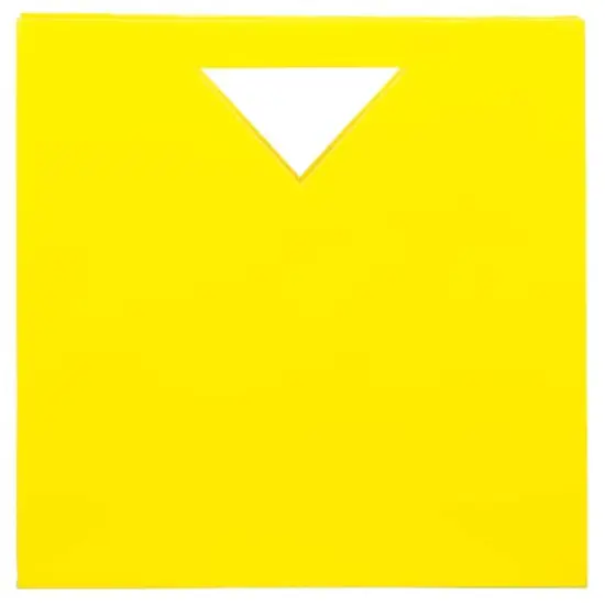 JAM Paper Medium Glossy Gift Bags with Triangle Handle, 3ct. Yellow {4}