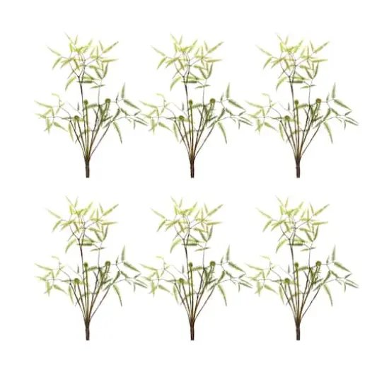 19" Mini Fern Bush, 6ct. {1}