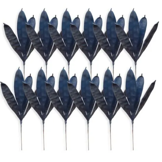 Hello Honey&reg; Navy Blue Leaf Spray, 12ct. {1}