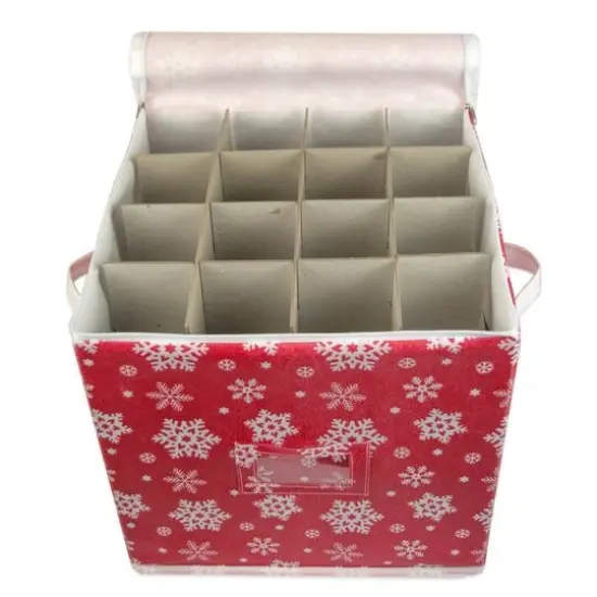 DII&reg; Ornament Small Snowflake Storage {6}