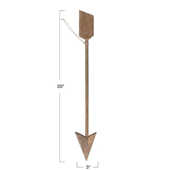 Hello Honey&reg; 20" Carved Mango Wood Arrow Wall D&eacute;cor {5}