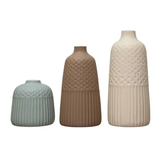 Hello Honey&reg; Matte Glass Stoneware Vase Set {7}