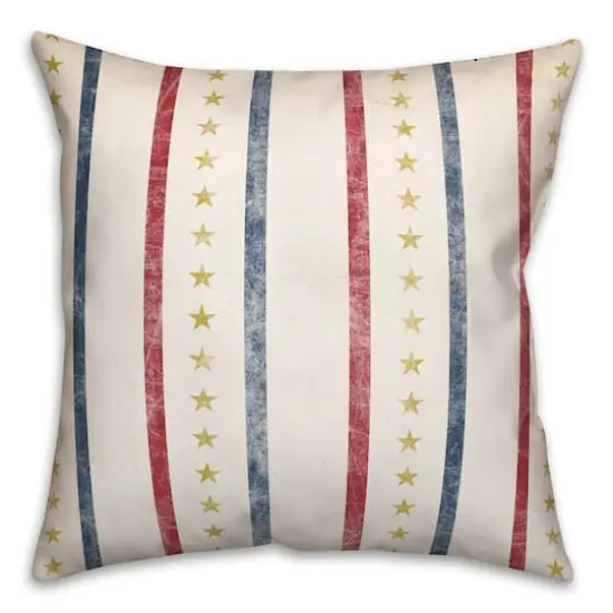 Red, White & Blue Throw Pillow {3}