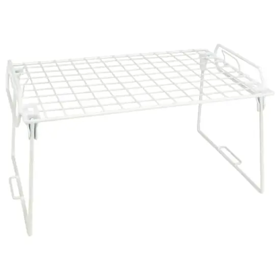 Kitchen Details White Foldable Stacking Shelf {4}