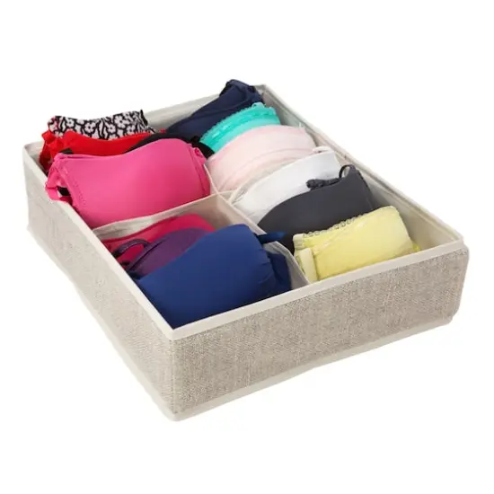 Simplify Cream 4-Compartment Drawer Organizer {3}
