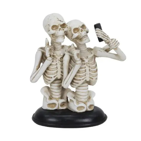 6.25" Skeleton Couple Selfie Tabletop D&eacute;cor by Ashland&reg; {1}