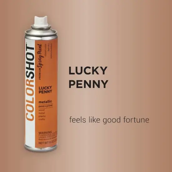 COLORSHOT&reg; Premium Metallic Spray Paint Lucky Penny {3}