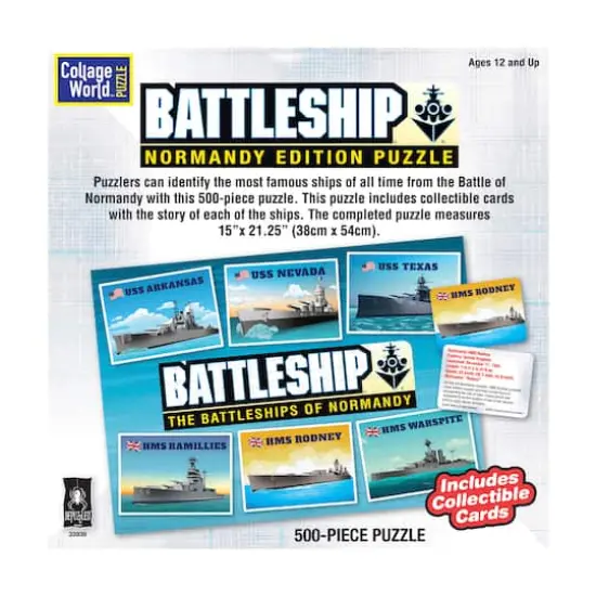 Collage World Puzzle - Battleship Normandy Edition Puzzle: 500 Pcs {4}