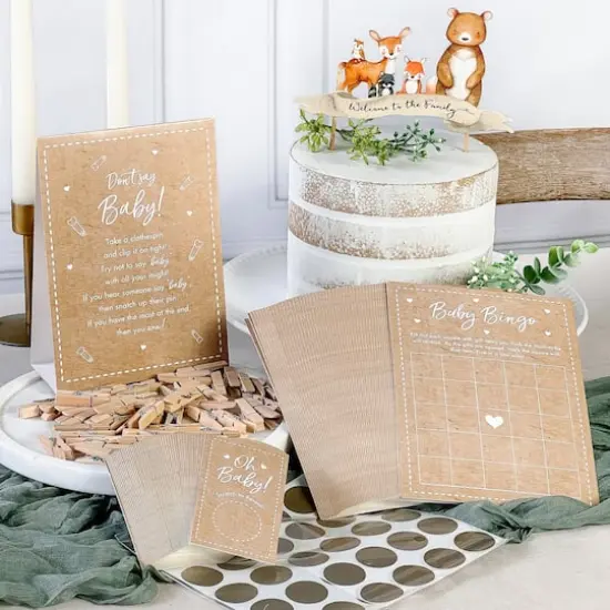 Kate Aspen&reg; Kraft Baby Shower Game Set {1}