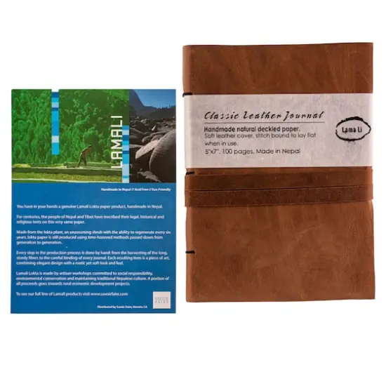 Lama Li Leather Journal, 5" x 7" {8}