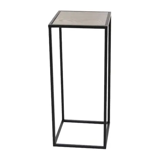 Black Metal Contemporary Accent Table Set {3}