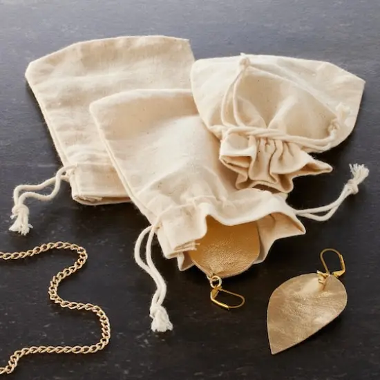 5.5" Muslin Jewelry Bag by Bead Landing&trade;, 8ct. {3}