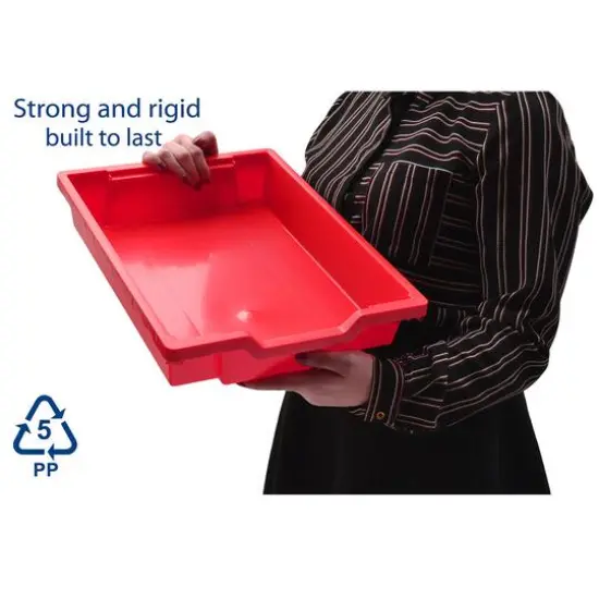 Gratnells Shallow F1 Tray, 8ct. Flame Red {5}