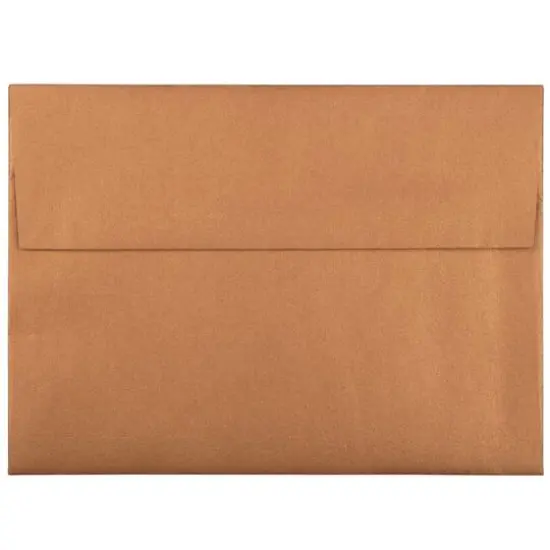 JAM Paper 4.75" x 6.5" Metallic Invitation Envelopes, 50ct. Copper Stardream {1}