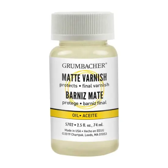 Grumbacher&reg; Transparent Matte Varnish, 2.5oz. {1}