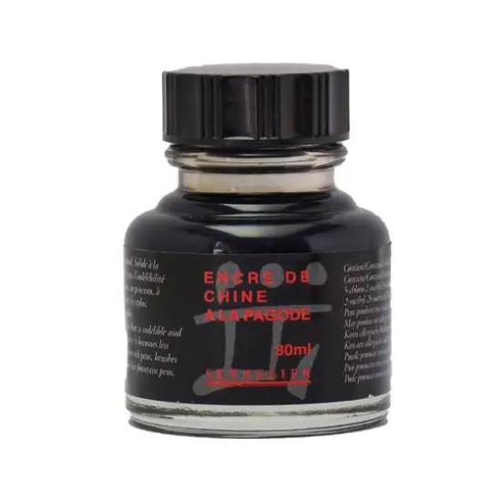 Sennelier Black China Ink, 30mL {1}