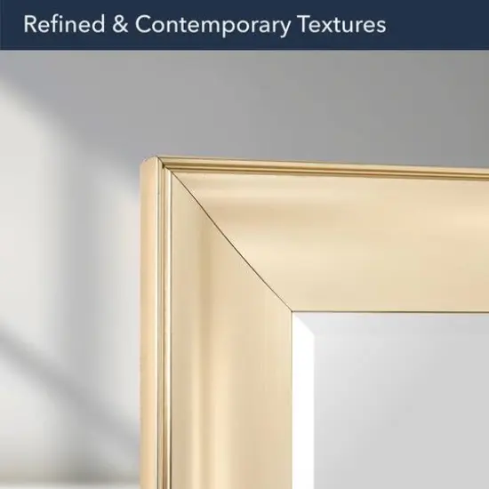 Head West 29.5" Traditional Brushed Nickel Framed Wall Vanity Mirror {7}