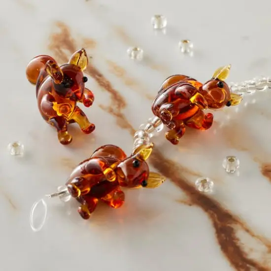 Brown Lampwork Glass Squirrel Beads by Bead Landing&trade; {3}