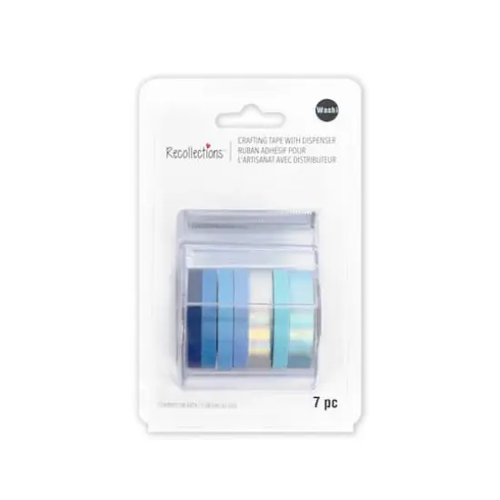 Blue Combo Crafting Washi Tape & Dispenser Set by Recollections&trade; {4}