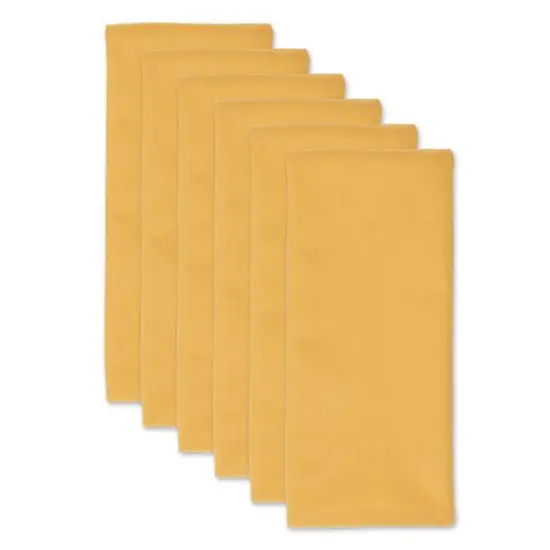 DII&reg; Flat Woven Dishtowels, 6ct. Honey Gold {4}