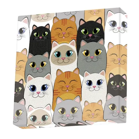 Diamond Dotz&reg; Cat Clan DOTZ&reg; BOX Diamond Painting Kit {1}