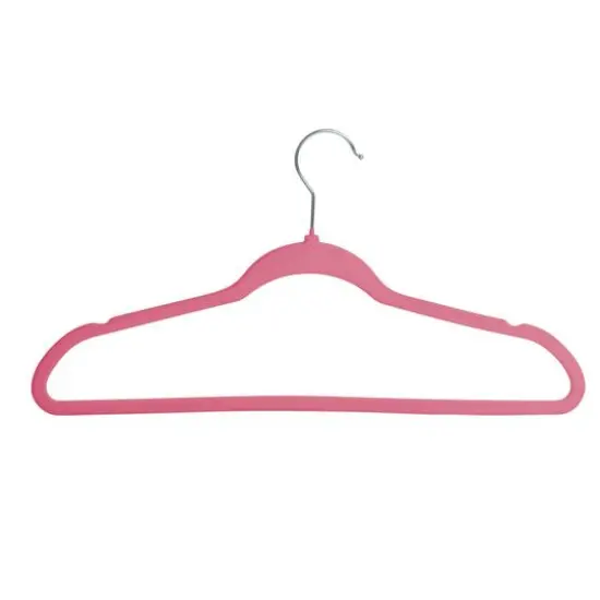 Honey Can Do Pink Slim-Profile Non-Slip Velvet Hangers, 25ct. {1}