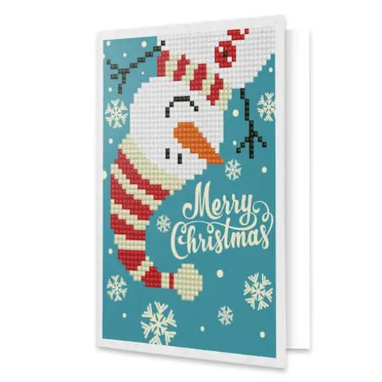 Diamond Dotz&reg; Merry Christmas Snowman Diamond Painting Kit {1}