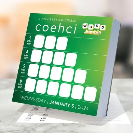 TF Publishing 2024 Word Jumble Daily Desktop Calendar {4}